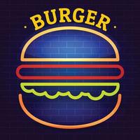 hamburger logo, vlak stijl vector
