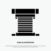 computer koeler koeling CPU ventilator solide glyph icoon vector