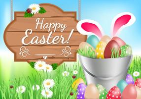 Happy Easter Background vector