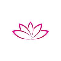 schoonheid vector lotus icoon logo ontwerp
