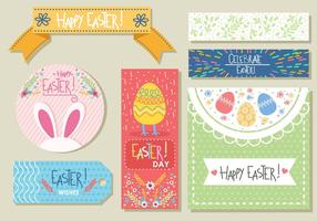 Leuk Pasen Gift Tags vector