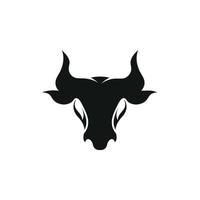 stier hoofd logo vector icon