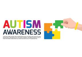 Autisme Poster Awareness vector