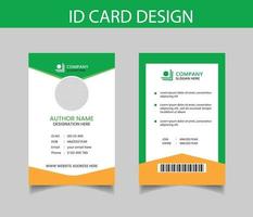 zakelijke ID-kaart ontwerpsjabloon vector