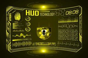 modern hud technologie scherm achtergrond vector