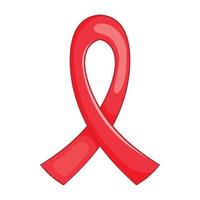 AIDS bewustzijn lint icoon, tekenfilm stijl vector