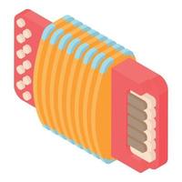 modern accordeon icoon, tekenfilm stijl vector