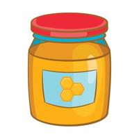 pot van honing icoon, tekenfilm stijl vector