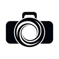 foto camera icoon, gemakkelijk stijl vector