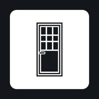 leven kamer deur icoon, gemakkelijk stijl vector