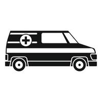 paramedicus ambulance icoon, gemakkelijk stijl vector