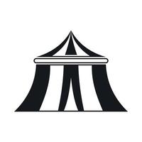 circus tent icoon, gemakkelijk stijl vector