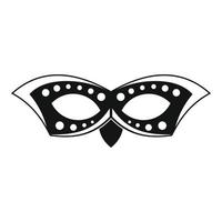 evenement masker icoon, gemakkelijk stijl vector