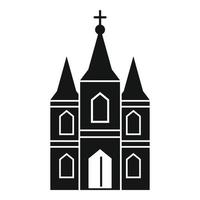 Europa kerk icoon, gemakkelijk stijl vector