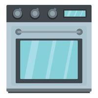 elektrisch oven icoon, tekenfilm stijl vector