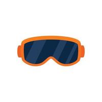 ski bril icoon, vlak stijl vector