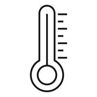 hoog zomer temperatuur icoon, schets stijl vector