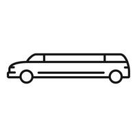 beroemdheid limousine icoon, schets stijl vector