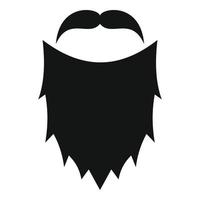 masker baard icoon, gemakkelijk stijl. vector