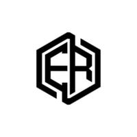eh brief logo ontwerp in illustratie. vector logo, schoonschrift ontwerpen voor logo, poster, uitnodiging, enz.