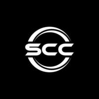 sc brief logo ontwerp in illustratie. vector logo, schoonschrift ontwerpen voor logo, poster, uitnodiging, enz.