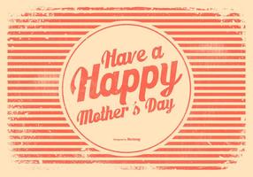 Retro Style Mother's Day Illustration vector