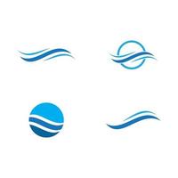 natuurlijk water Golf logo vector