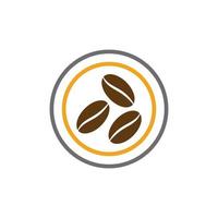 koffiebonen logo vector