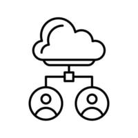 wolk vector pictogram