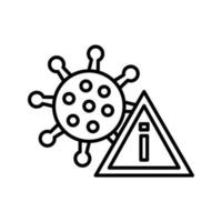 coronavirus vector pictogram