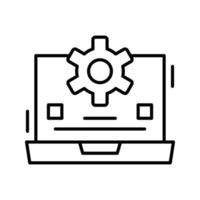 laptop vector pictogram