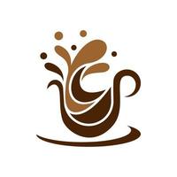 koffiekopje logo afbeeldingen vector