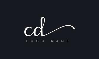 handschrift brief CD logo pro vector het dossier pro vector pro vector