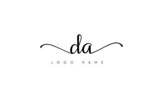 handschrift brief da logo pro vector het dossier pro vector pro vector