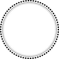 stippel circulaire kader geschikt voor grafisch werken, Sjablonen en klem kunst 2 vector