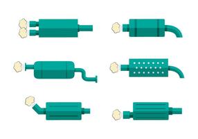Groen Standaard Muffler vectoren