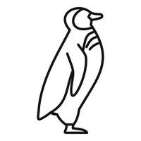 pinguïn icoon, schets stijl vector