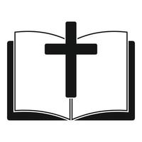 Bijbel boek icoon, gemakkelijk stijl vector