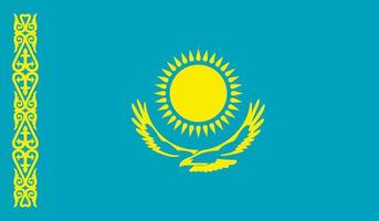 Kazachstan vlag beeld vector