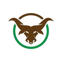 bull head logo afbeeldingen vector