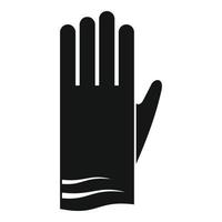 schoonmaak handschoen icoon, gemakkelijk stijl vector