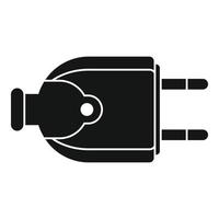 retro draad plug icoon, gemakkelijk stijl vector