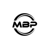 mbp brief logo ontwerp in illustratie. vector logo, schoonschrift ontwerpen voor logo, poster, uitnodiging, enz.