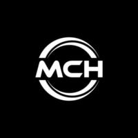 mch brief logo ontwerp in illustratie. vector logo, schoonschrift ontwerpen voor logo, poster, uitnodiging, enz.