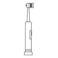 elektrisch tandenborstel icoon, schets stijl vector