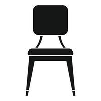 leer buitenshuis stoel icoon, gemakkelijk stijl vector