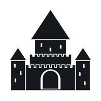 rustig aan kasteel, Zwitserland icoon, gemakkelijk stijl vector