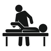 chiropractor icoon, gemakkelijk stijl vector