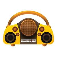 boombox radio icoon, tekenfilm stijl vector