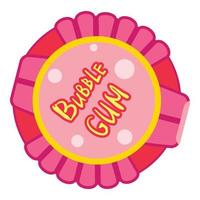 roze bubbel gom doos icoon, tekenfilm stijl vector